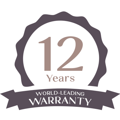 Minimum 12 year warranty 