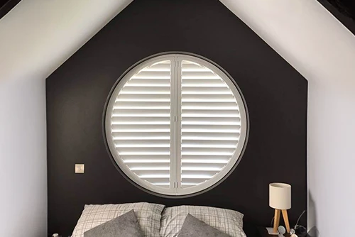 Aurora Designs Custom Shaped Shutters Canberra: Perfect Australian-made custom shaped shutters for unique Canberra windows. Quality, style and tailored window solutions.