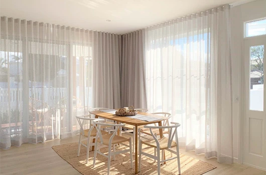 Aurora Designs Sheer Curtains Canberra: Elegant Australian-made sheer curtains for Canberra homes. Experience a perfect blend of soft light, privacy, and timeless elegance with premium fabrics.