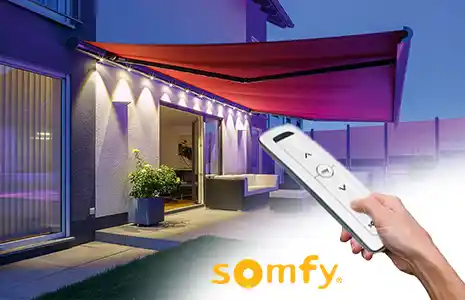 Simple on/off LED Operation via Somfy Handheld Remote