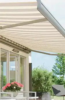 Weinor Semina awning extended over patio area