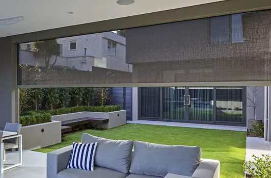 Large Zipscreen blinds for strong Canberra winds