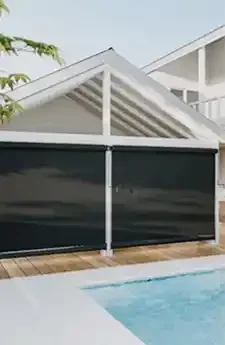 Wire guide window awning