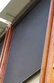 Wire guide outdoor awnings